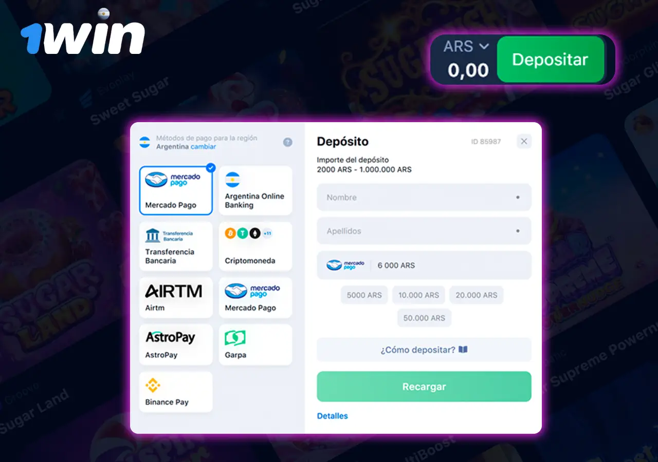 Realiza depósitos fáciles en 1Win: sigue estos pasos y comienza a jugar.