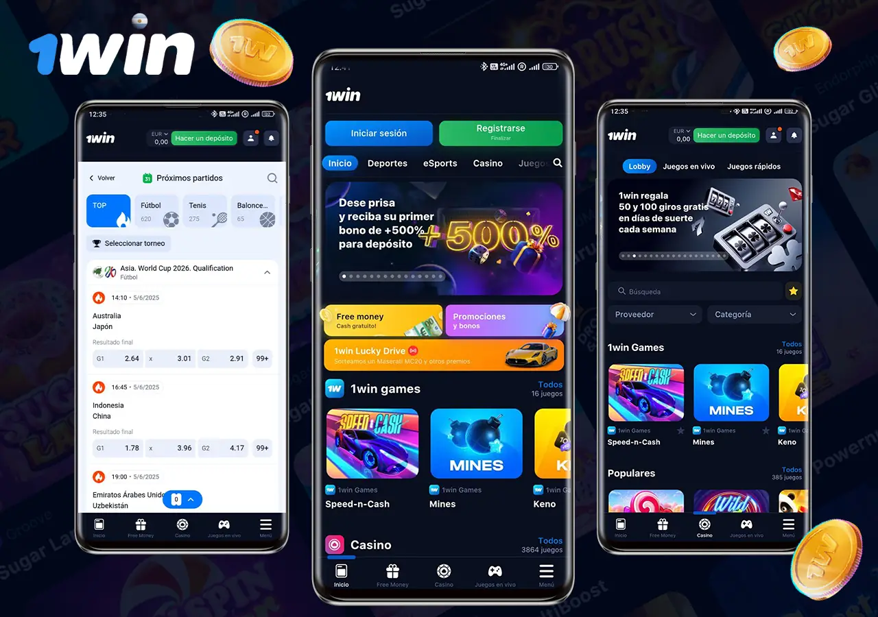 Aplicación 1Win Argentina