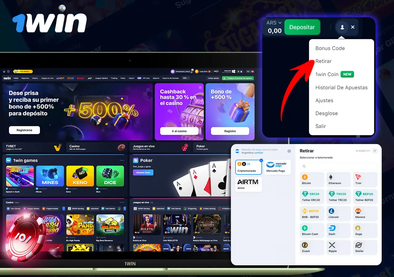 Cómo retirar tus ganancias en 1Win: opciones rápidas y seguras para los usuarios.