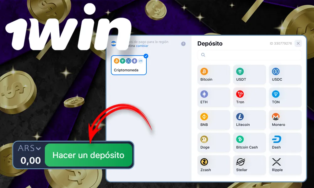 Métodos para depositar y retirar fondos en 1win en Argentina