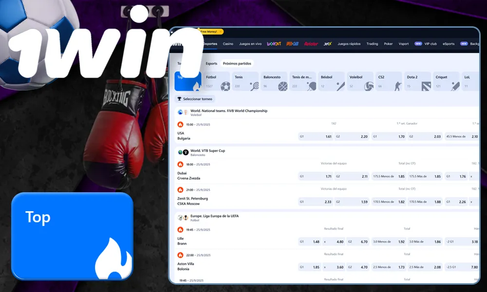 Apuestas deportivas en 1win Argentina