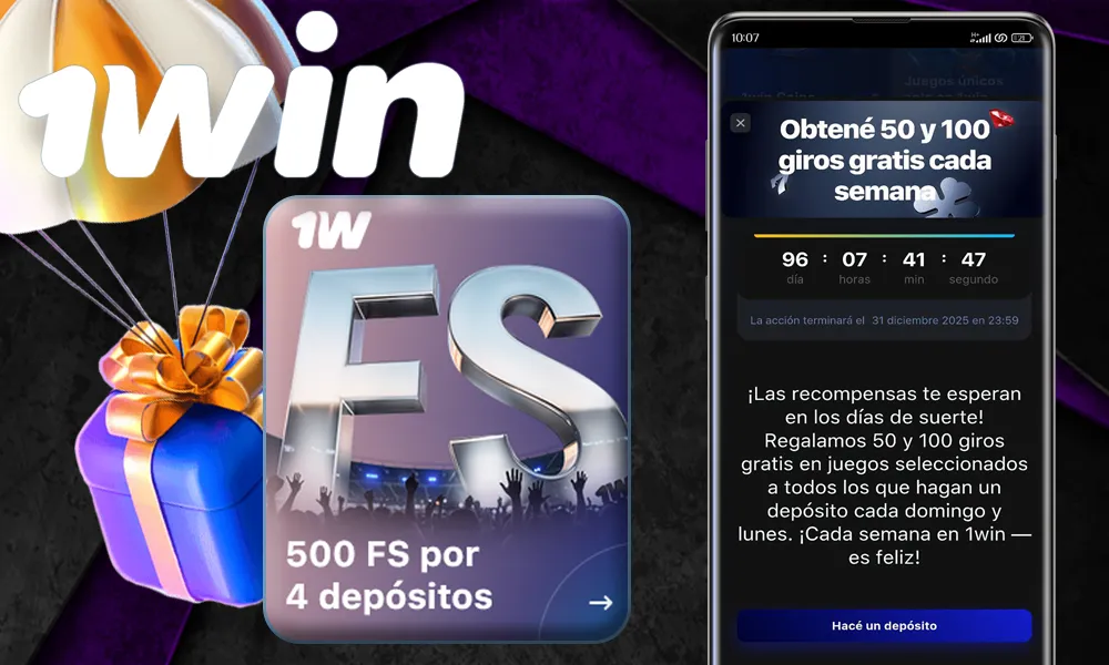 Obtenga giros gratis cada semana